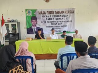 Reses Tahap Kedua, Mohammad Amin Haddar Perkuat Silaturahmi di Kantor Polindes Desa Brani Kulon