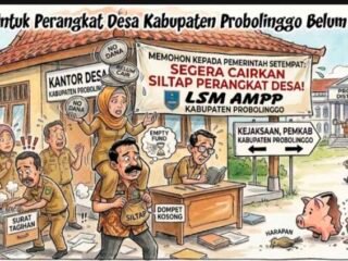 Siltap Perangkat Desa, RT dan RW Belum Cair, LSM AMPP Probolinggo Soroti – DPMD Siap Carikan Solusi