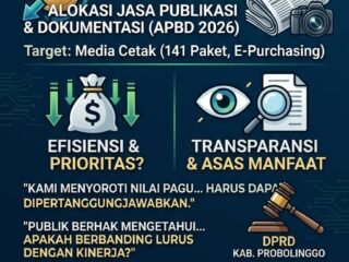 Sekretariat DPRD Probolinggo Anggarkan Rp.396 Juta untuk Jasa Publikasi, LSM PSSA Beri Catatan Kritis