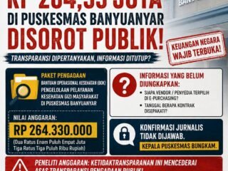 Puskesmas Banyuanyar Kelola Dana Gizi Rp264 Juta, Kepala Puskesmas Bungkam Ditanya Soal Kontrak dan Vendor!